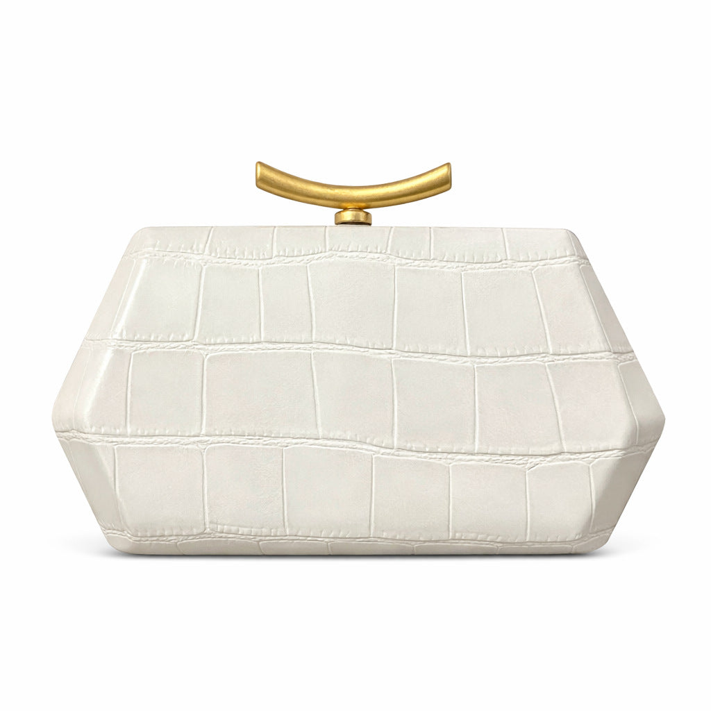 Fashionable bag with exotic crocodile pattern