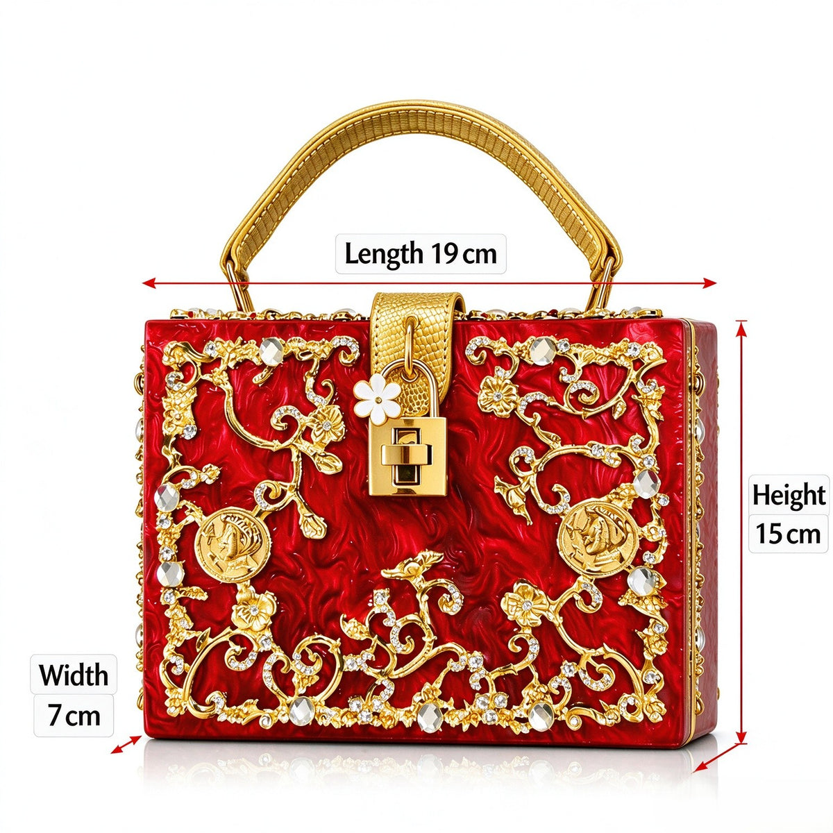 Luxury Crystal Carved Acrylic Clutch Dual-Purpose Weddings, Parties eye-catching
