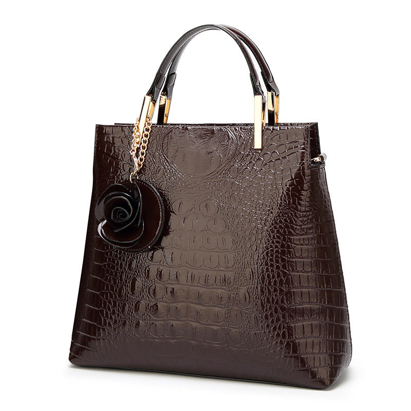 Crocodile Embossed Vintage Handbag