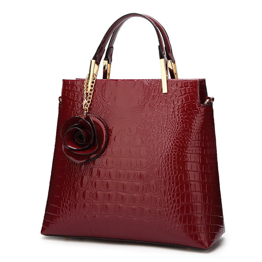 Crocodile Embossed Vintage Handbag