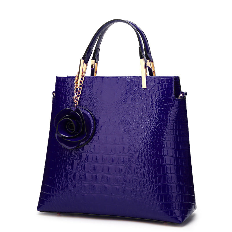 Crocodile Embossed Vintage Handbag