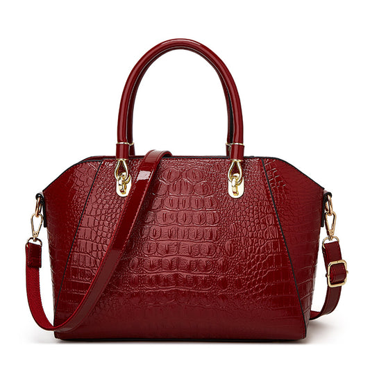 Crocodile Pattern Fashion Handbag