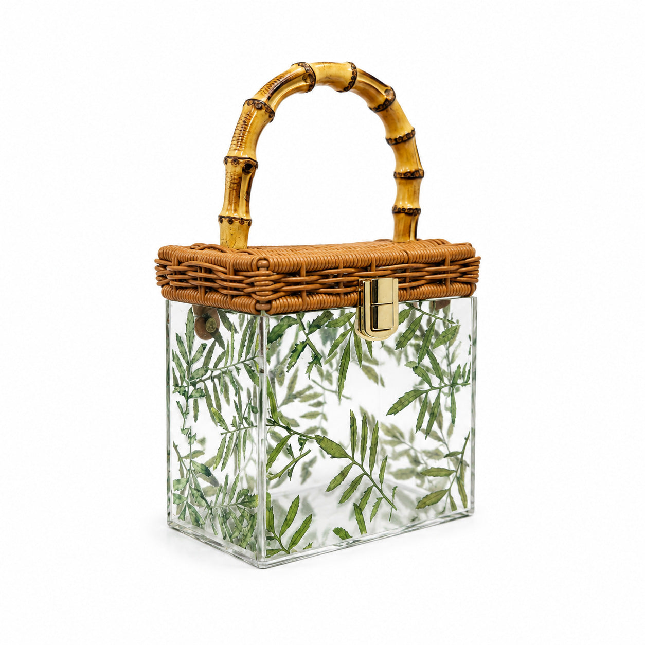 Acrylic woven handbag