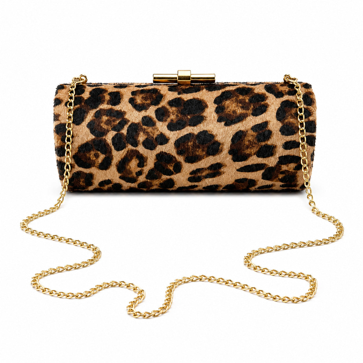 Leopard print socialite evening clutch