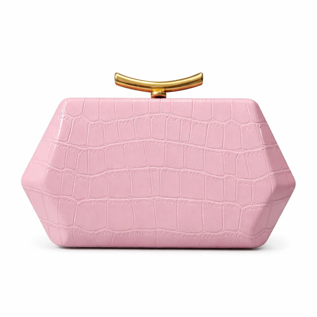 Fashionable bag with exotic crocodile pattern