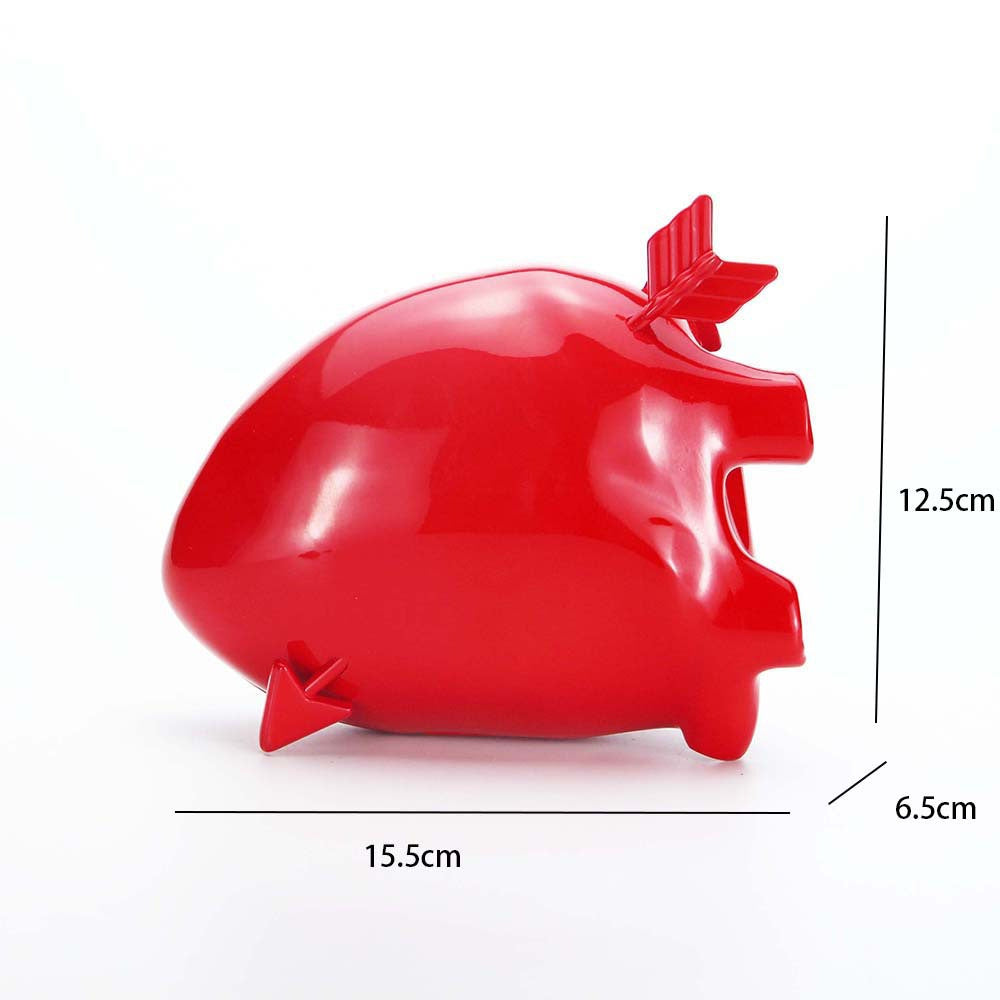 Vintage red heart one-shoulder bag