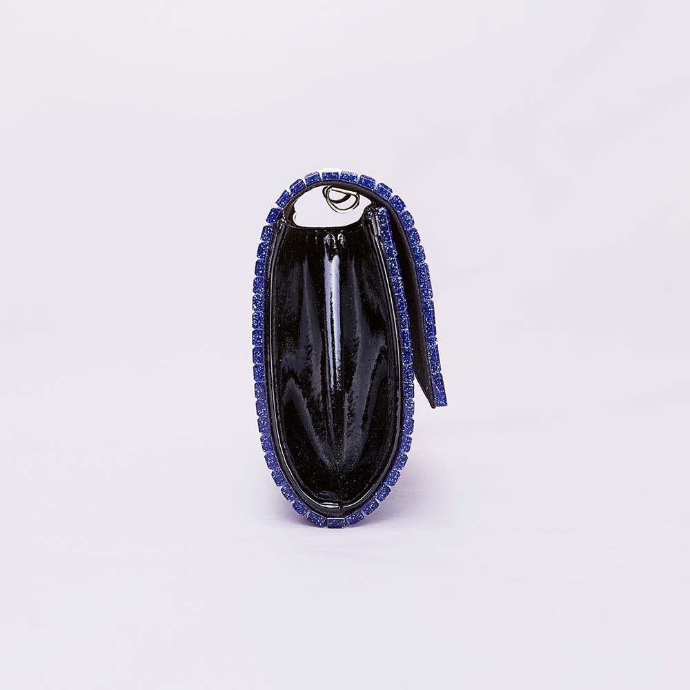 Acrylic splicing strip shoulder bag