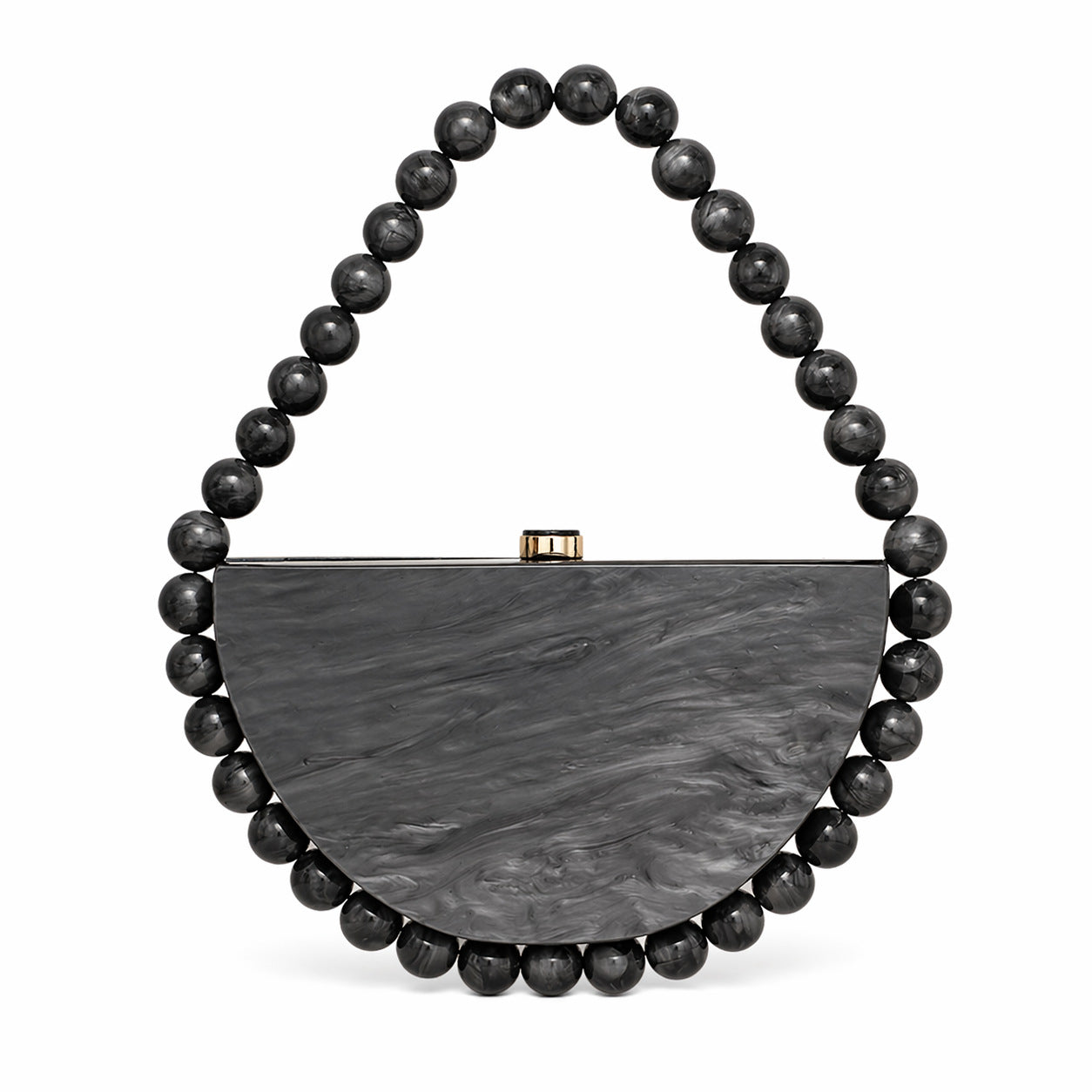 Pearlescent Vintage Semi-Circular Acrylic Bag