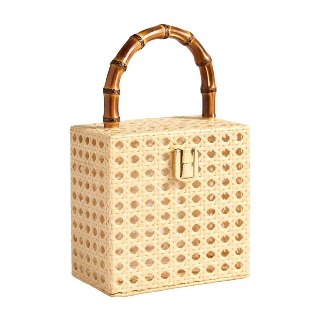 Acrylic rattan wedding crossbody bag
