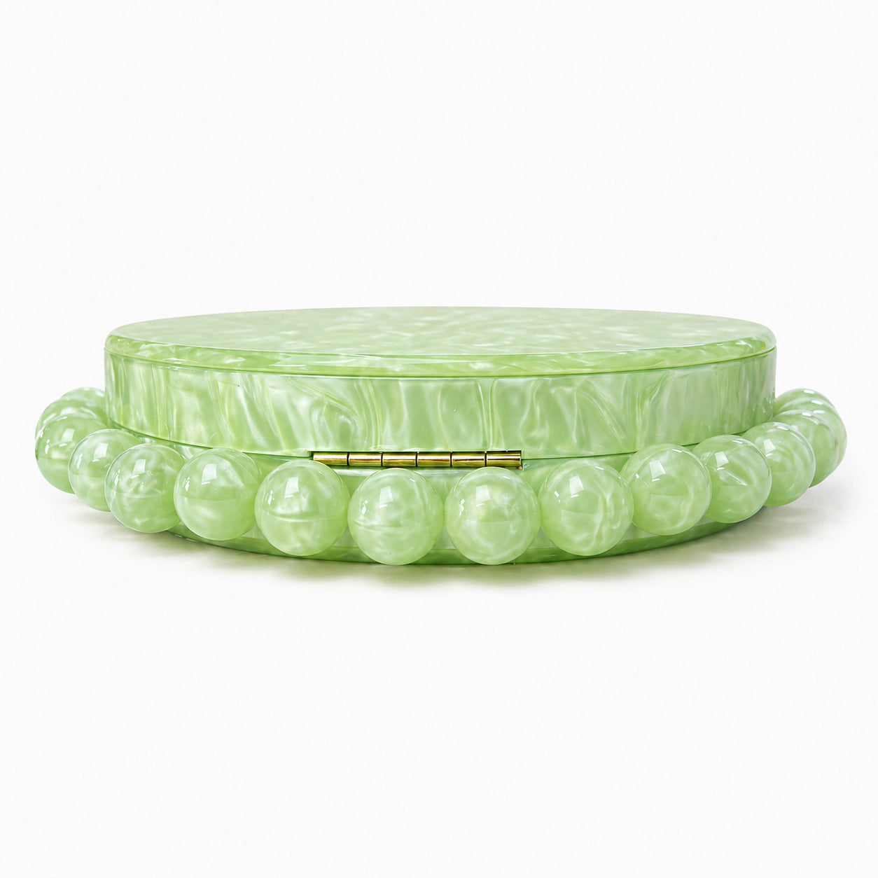 Pearlescent Vintage Semi-Circular Acrylic Bag