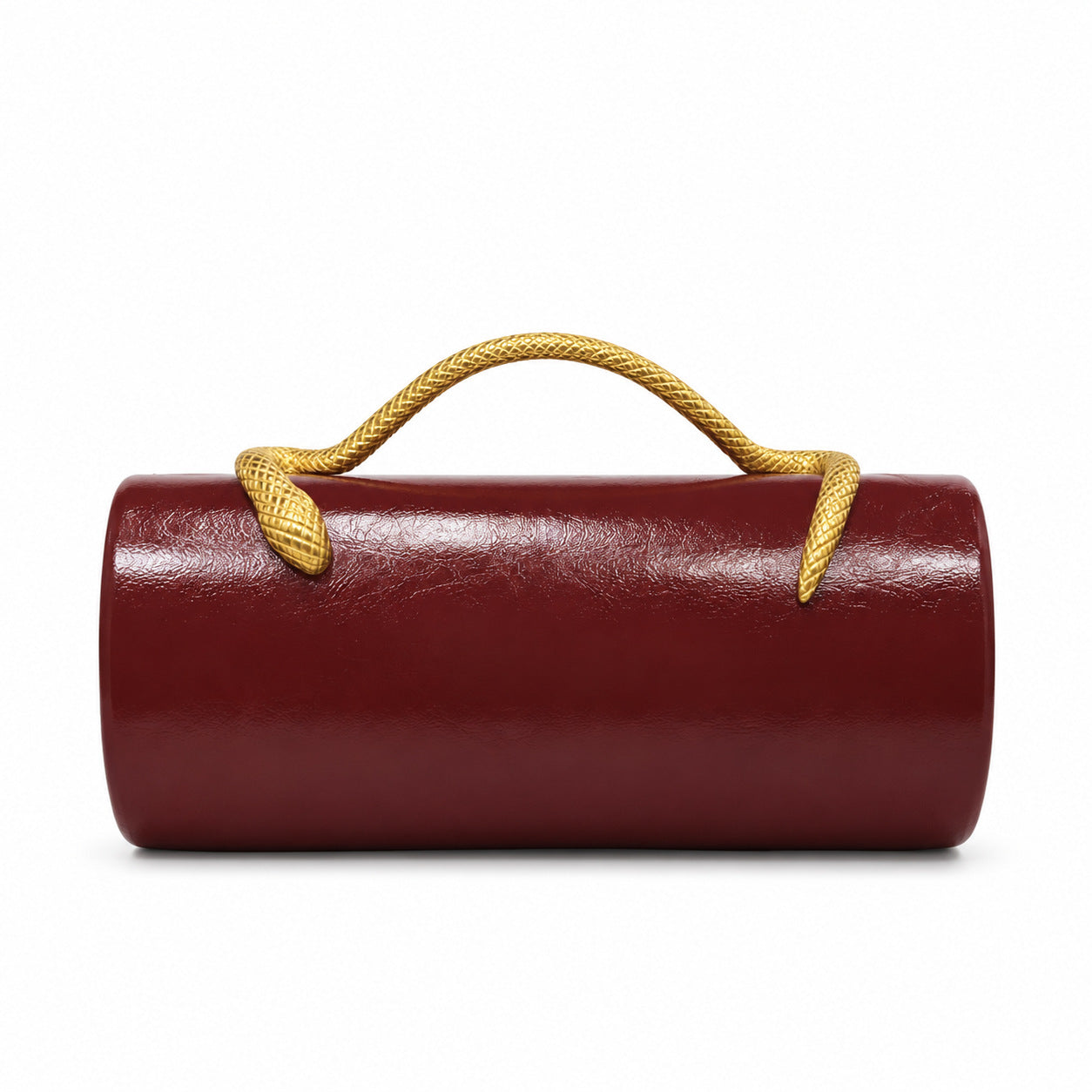 Snakeskin Embossed Top Handle Shoulder Bag