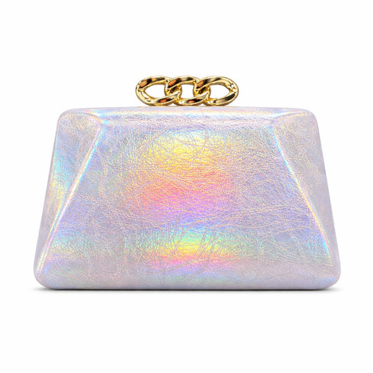 Iridescent Laser Evening Bag