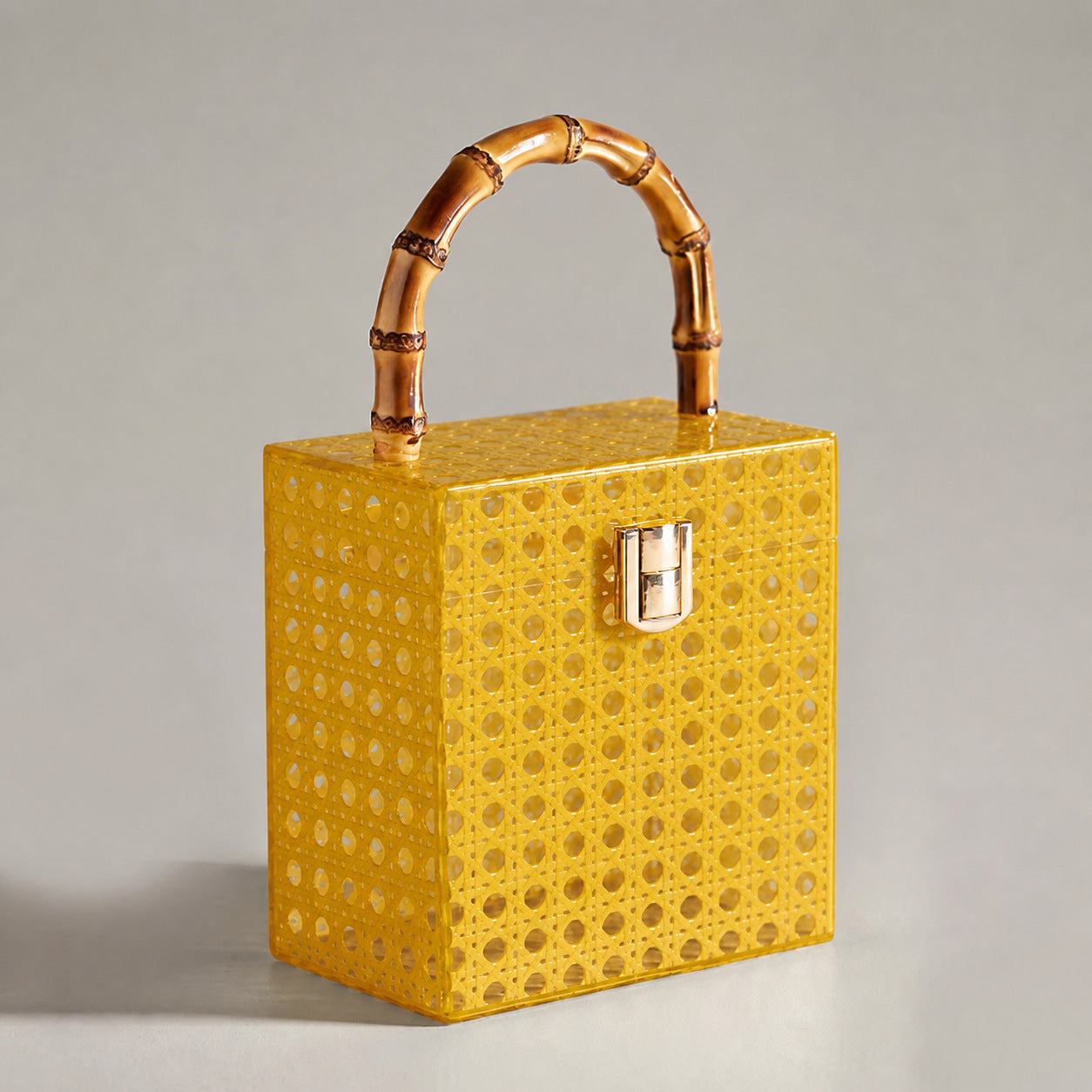 Acrylic rattan wedding crossbody bag