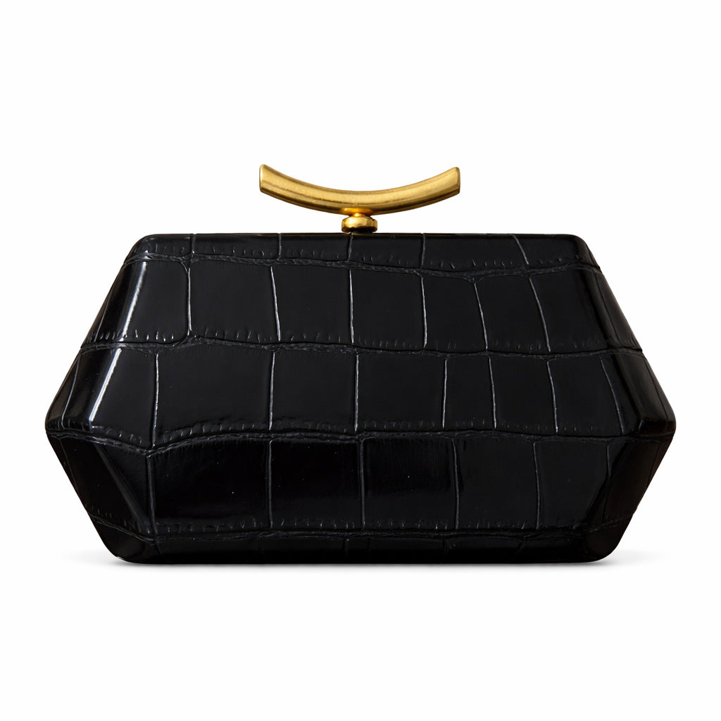 Fashionable bag with exotic crocodile pattern