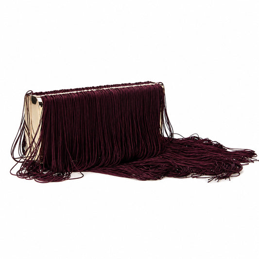 High-end tassel woven shoulder bag