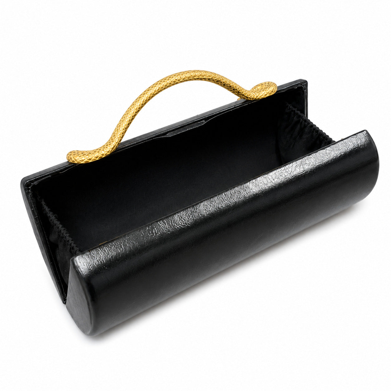 Snakeskin Embossed Top Handle Shoulder Bag