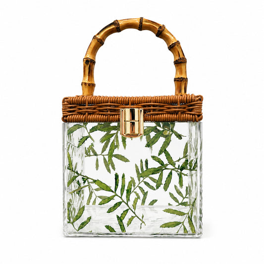 Acrylic woven handbag