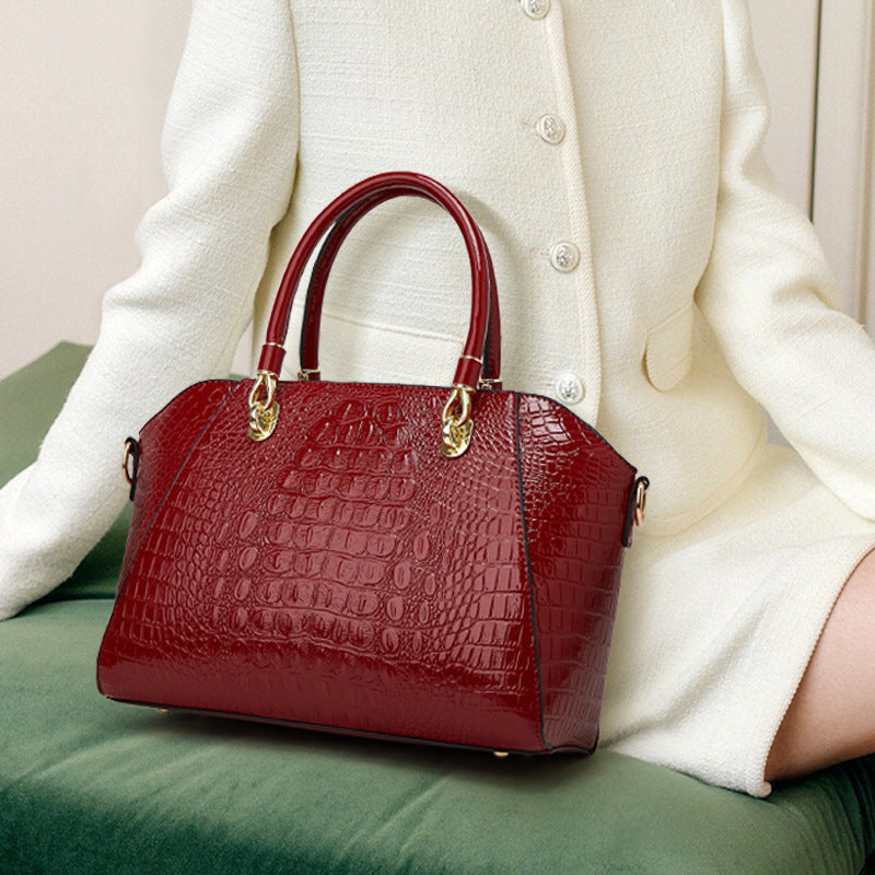 Crocodile Pattern Fashion Handbag