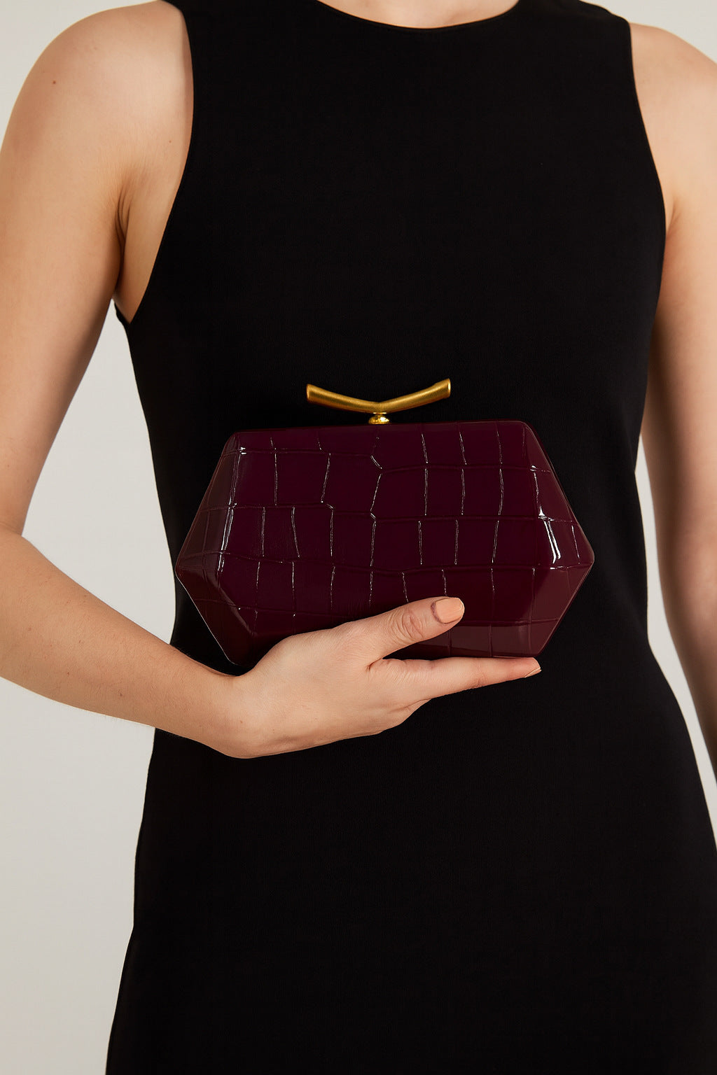 Fashionable bag with exotic crocodile pattern
